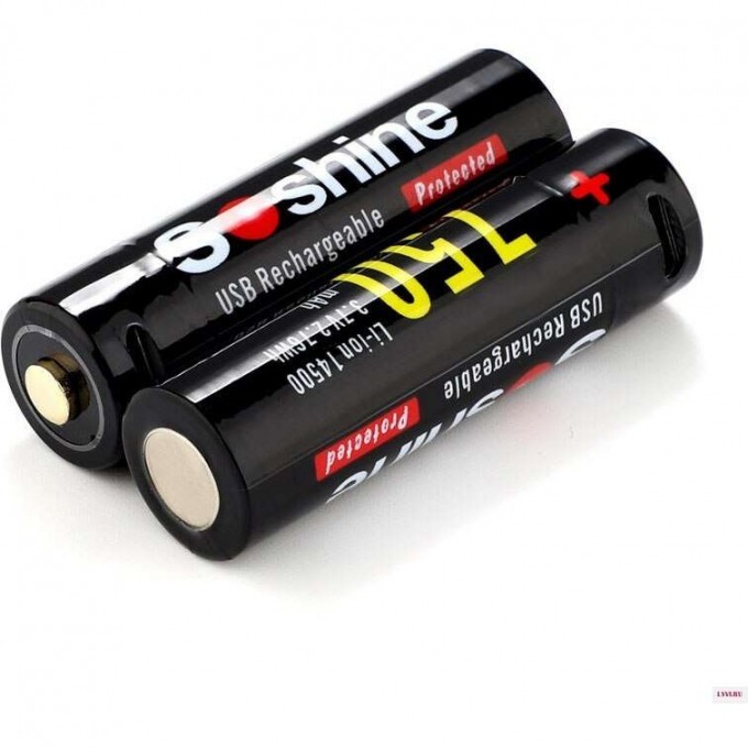 Аккумулятор SOSHINE 14500 750 mAh, 3.7В, встроенная зарядка USB 20968 Аккумулятор SOSHINE 14500 750 mAh, 3.7В, встроенная зарядка USB 20968