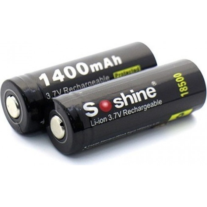 Аккумулятор SOSHINE 18500P 1400 mAh, 3.7В 20972