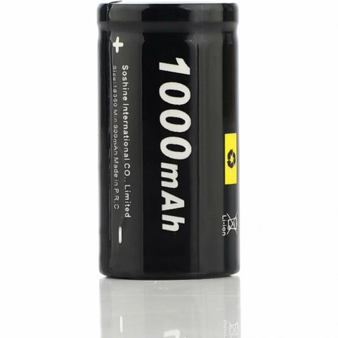 Аккумулятор SOSHINE IMR18350 Li-ion 3.7V 1000mAh 17279 Аккумулятор SOSHINE IMR18350 Li-ion 3.7V 1000mAh 17279