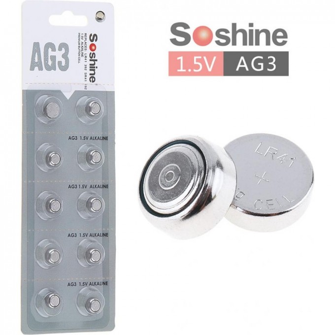 Батарейка SOSHINE LR41 20982 Батарейка SOSHINE LR41 20982