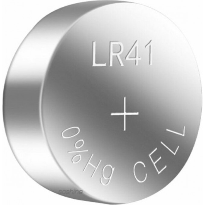 Батарейки SOSHINE LR41/AG3/392/192 1.5V 28mAH 10 шт. 21578 Батарейки SOSHINE LR41/AG3/392/192 1.5V 28mAH 10 шт. 21578