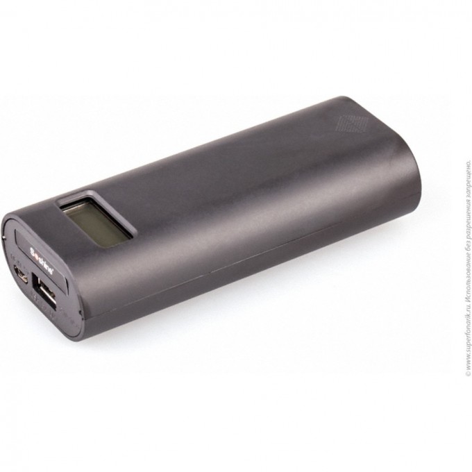 Накопитель энергии (powerbank) / зарядное устройство SOSHINE E4S для 2 элементов 18650 (серый) 285460 Накопитель энергии (powerbank) / зарядное устройство SOSHINE E4S для 2 элементов 18650 (серый) 285460